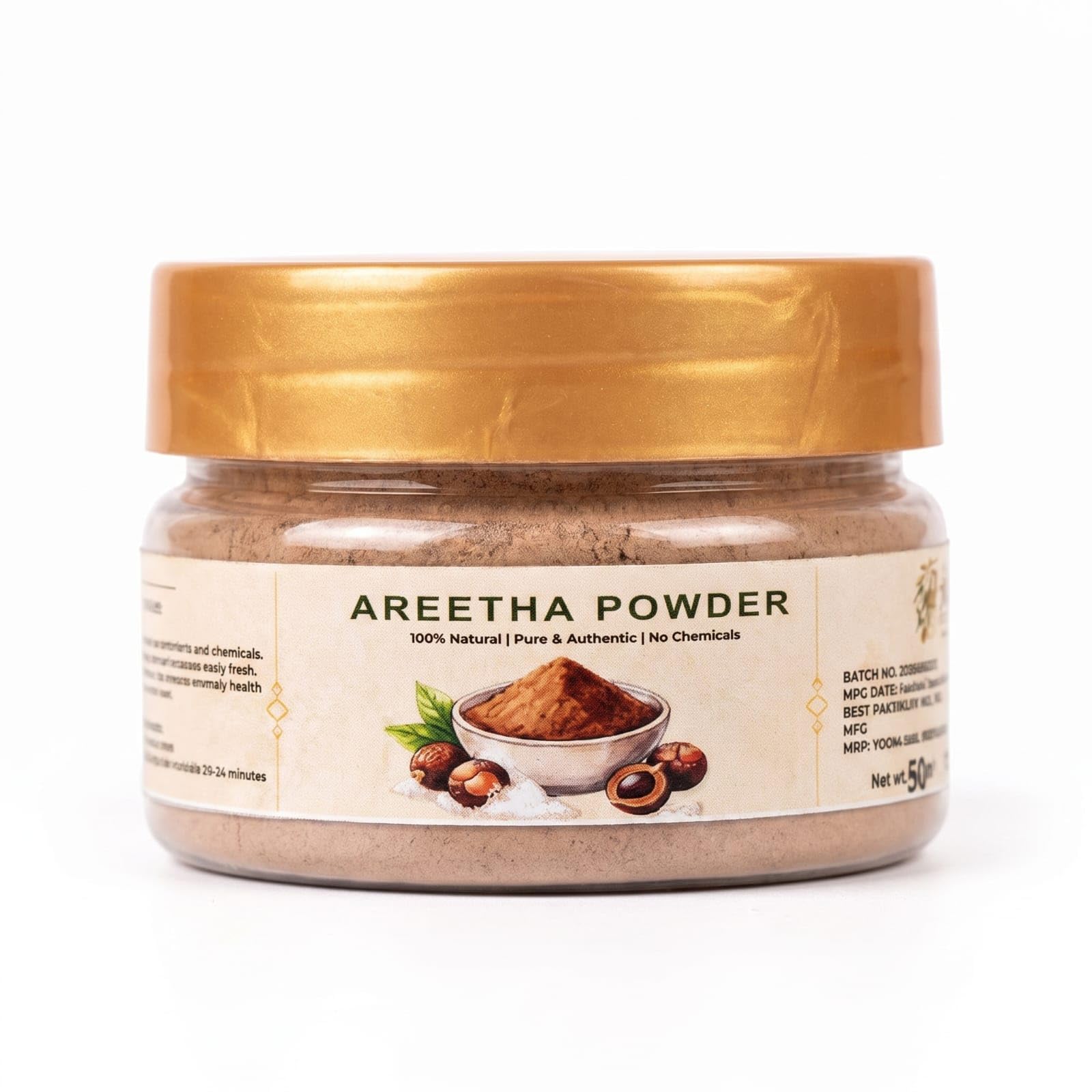 100% Pure Reetha Powder for Hair Care | Natural Scalp Cleanser & Dandruff Control (50gm)-picture-41