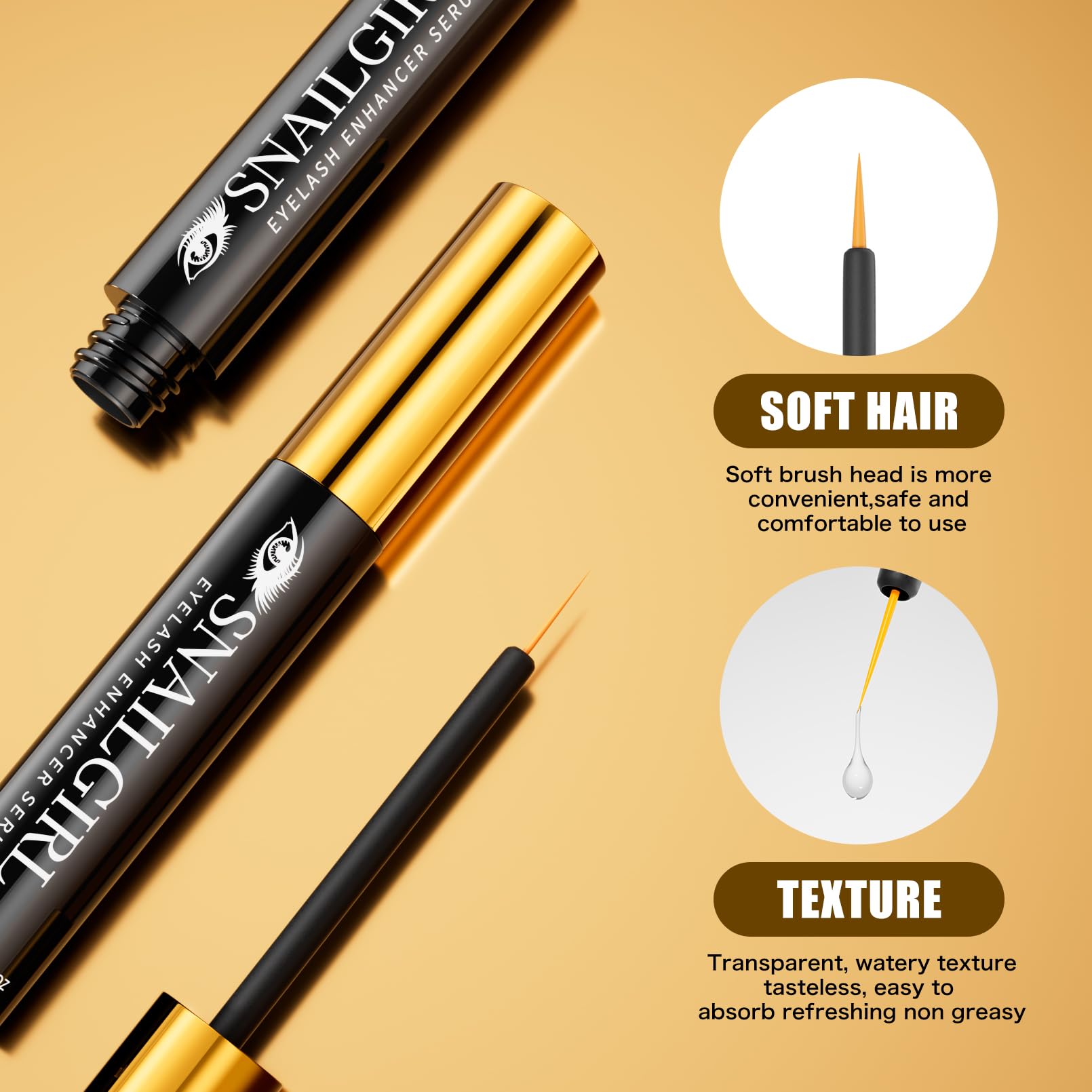 Eyelash Growth Serum for Mature Women, Multi-Peptide Prostaglandin-Free