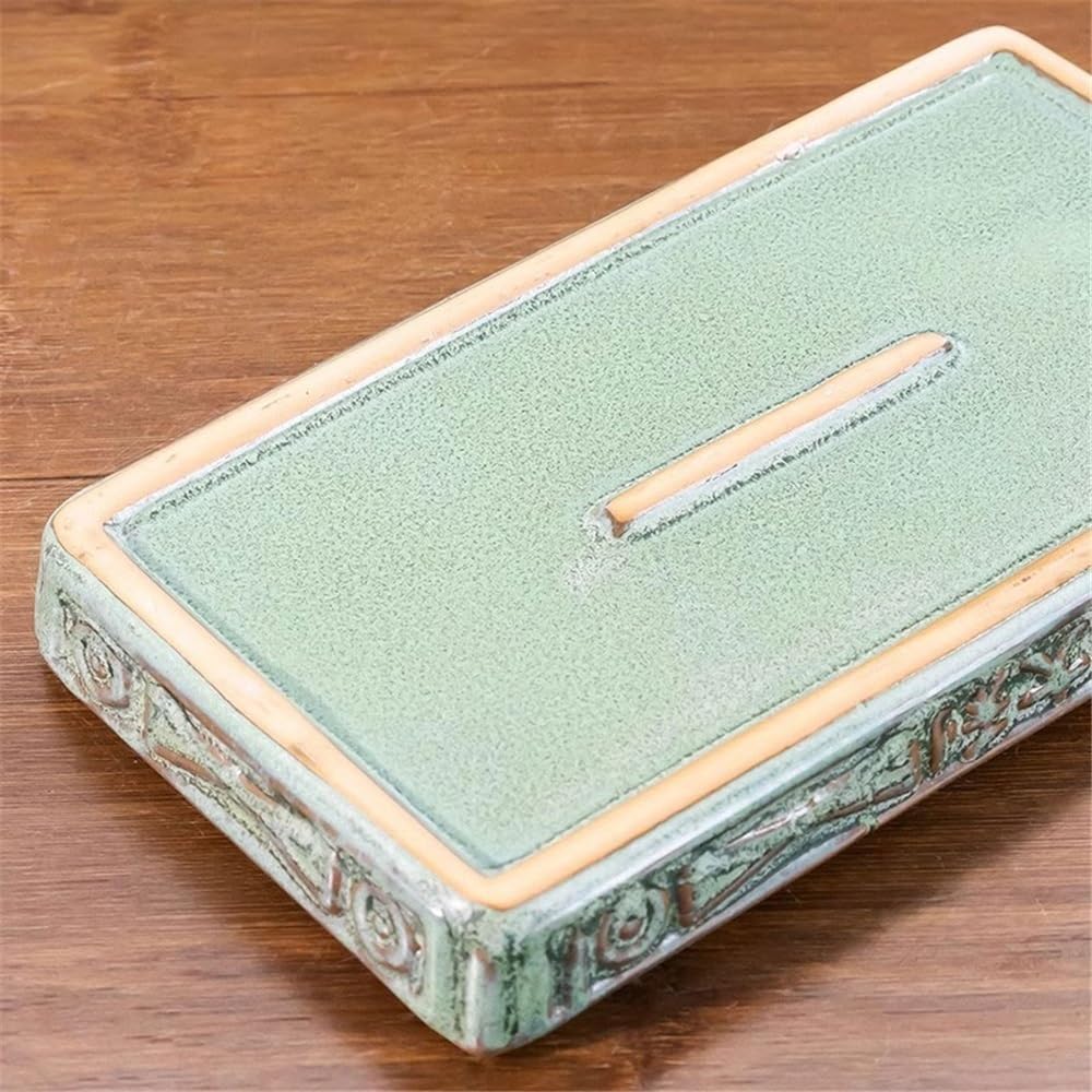 Versatile Vassoi sottovaso in Ceramica con piattino da Giardino for Piante rettangolari(Piccolo)