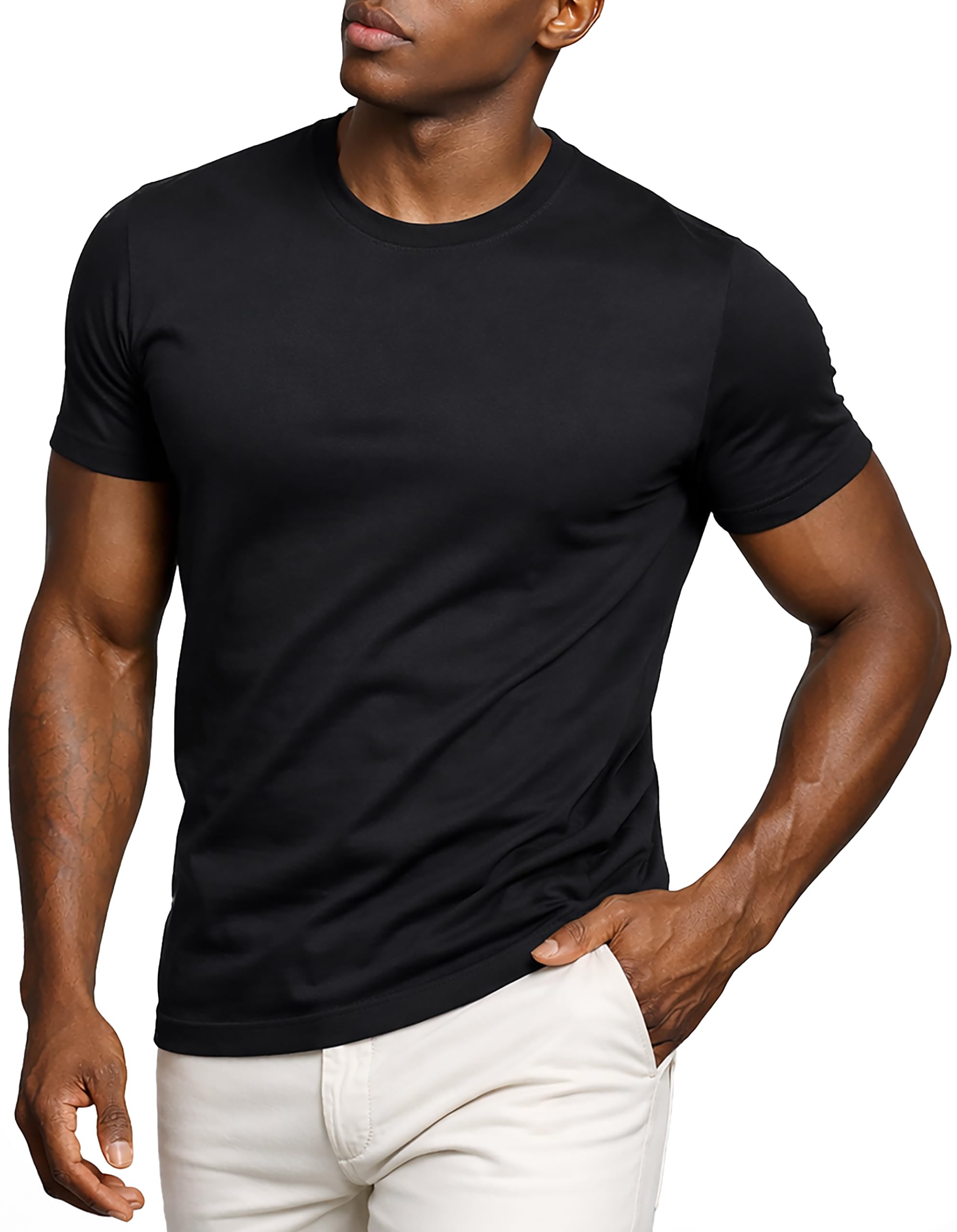 Leif Nelson Herren T-Shirt 2er Pack aus 100% Baumwolle