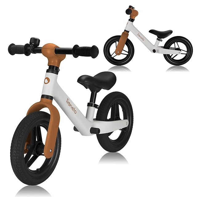lionelo Toni Bicicleta Sin Pedales para Niños de 18 Meses a 30 kg, Ruedas de Goma PU de 25 cm