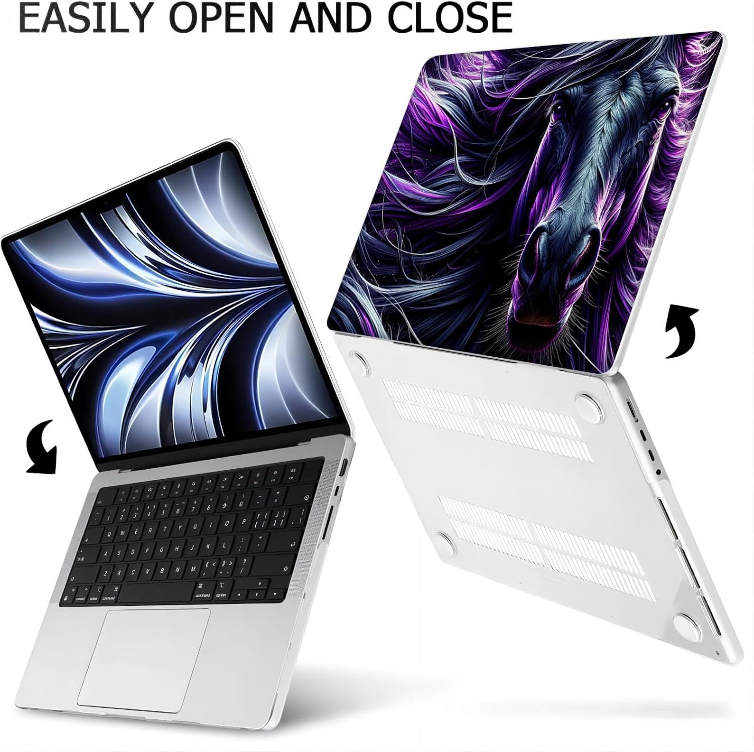 Compatible with MacBook Neo 13-inch, Hard Shell Case with Keyboard Cover and Screen Protector (A3404 A18 Pro chip, 2026 Release) - Horse MC22110