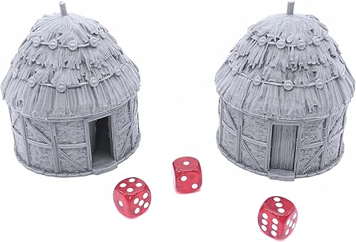 Miniatura 2 de Pequeña casa redonda por escenario imprimible, paisaje RPG de mesa impreso en 3D y terreno de juego de guerra en miniatura de 1.102 in