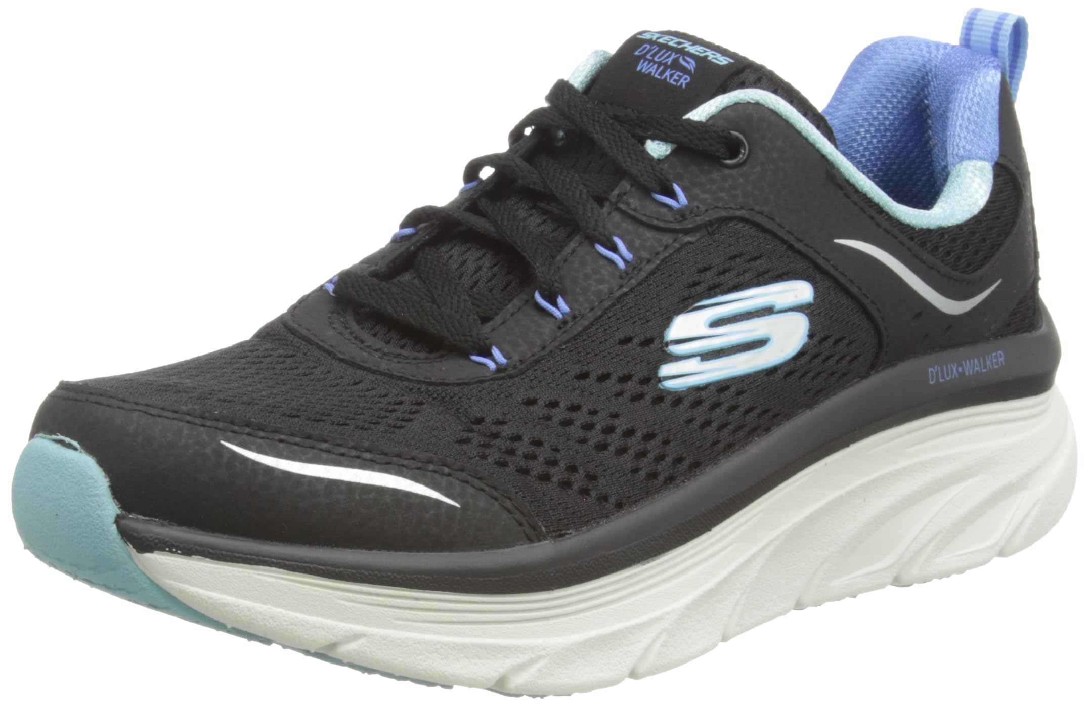 Skechers DLux Walker-Infinit Walking Lace Up Womens Shoe Black - 149023-LGCL (B0BFR3NG3D) Amazon Price History, Amazon Price Tracker