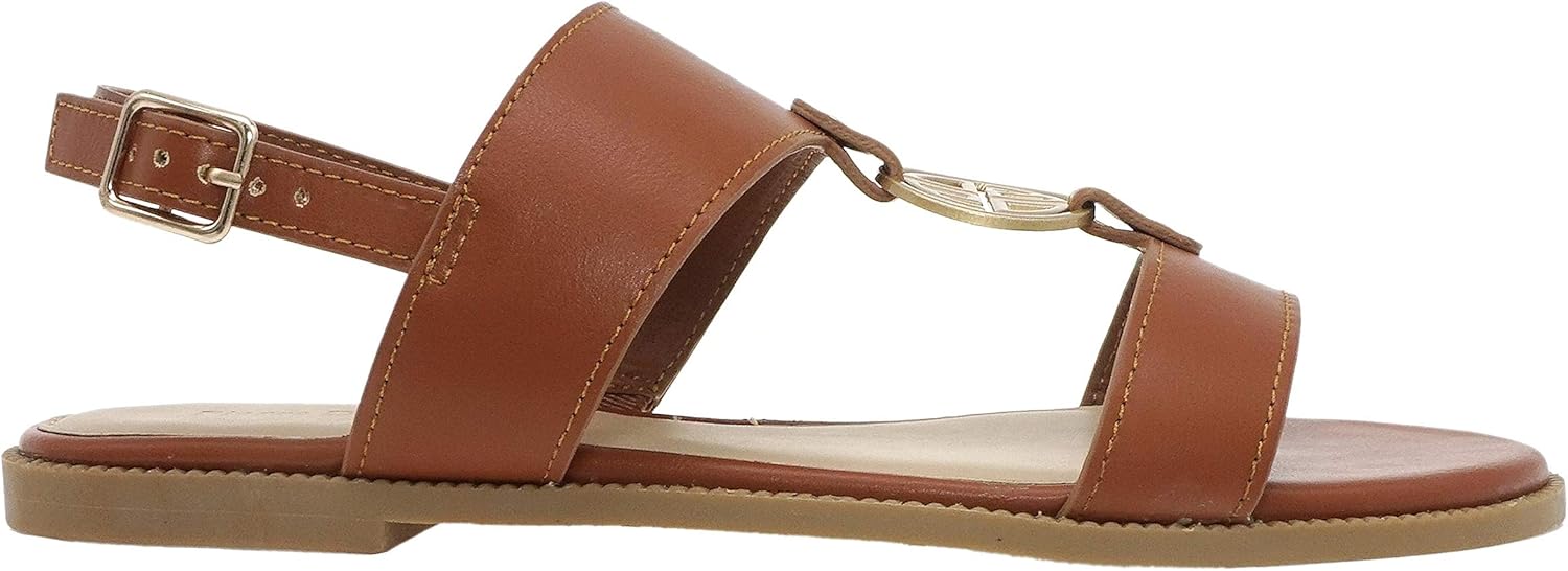 Pierre Dumas Women's Colored Flat Sandals 7 Tan 21086 - Image 2