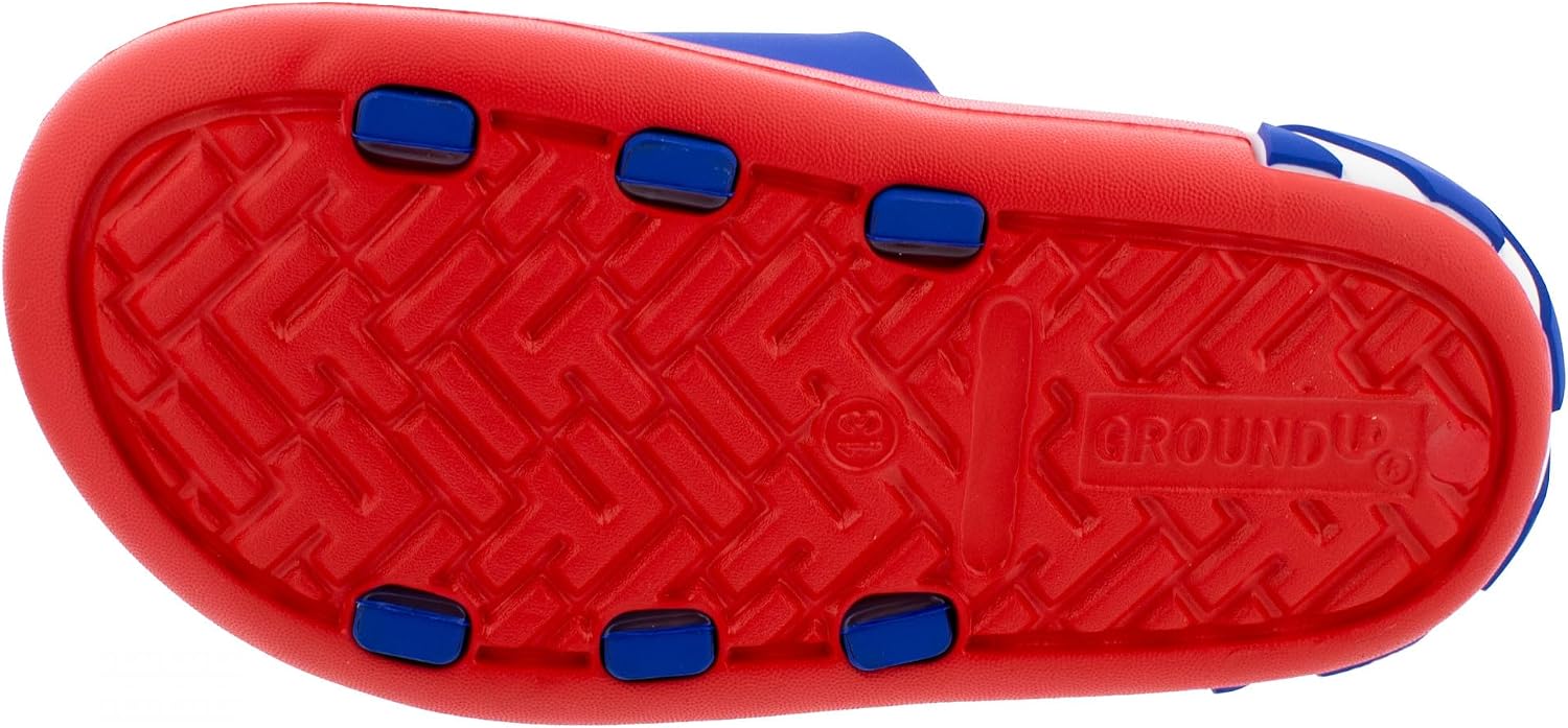 Ground Up Sonic the Hedgehog 3D Character Boy's Comfort Slide Sandals
