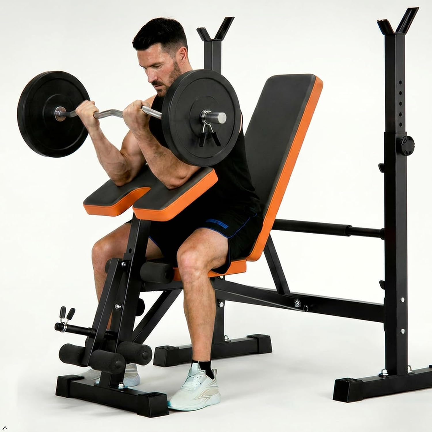 YOLEO Olympic Weight Bench Set, Banco de Pesas Olímpico Resistente para Gimnasio en Casa miniatura 1