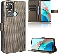 Vista 110 de Case for Honor X7a - Funda de piel sintética con tapa para Honor X7a RKY-LX2, color marrón