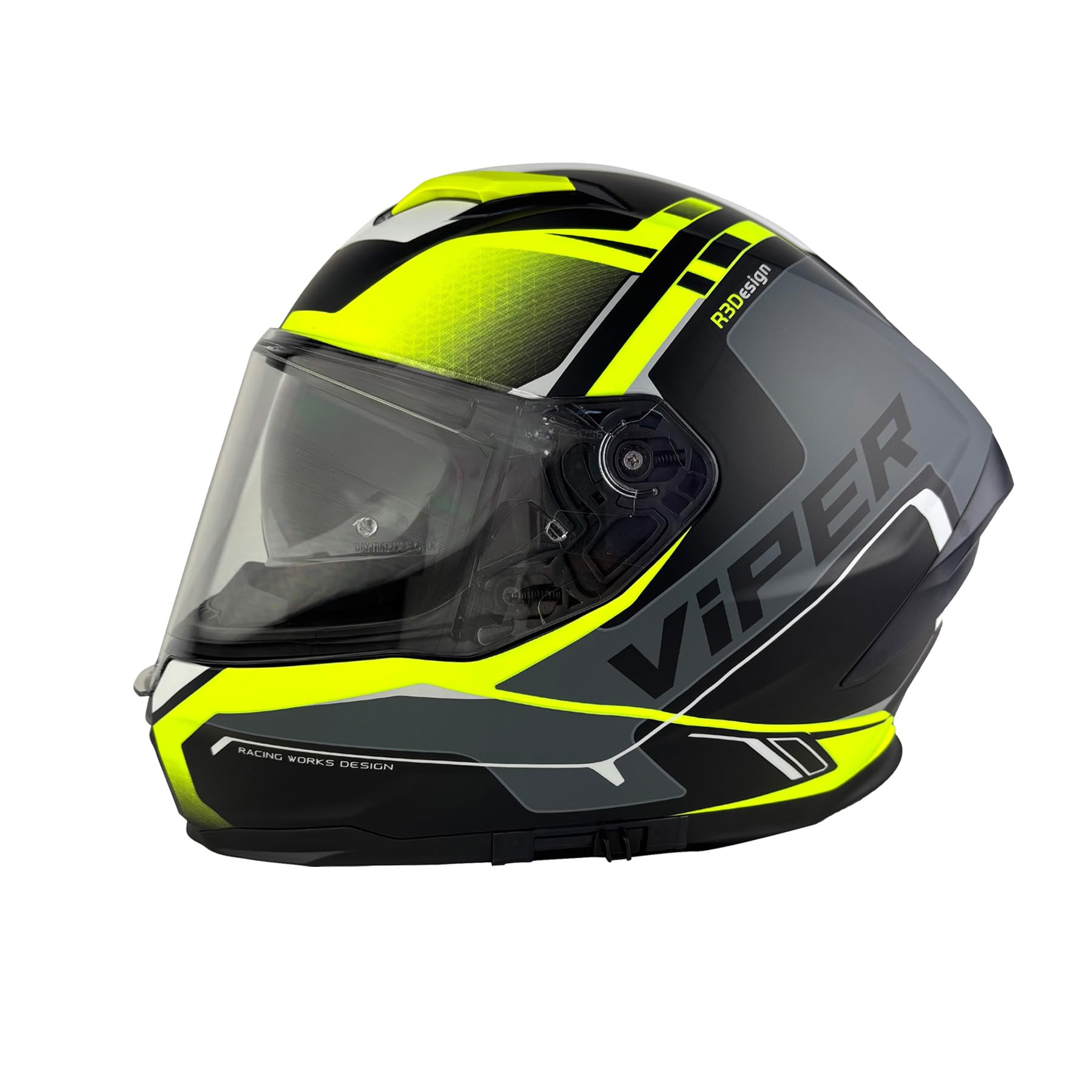 ViPER RSV255 Full Face Motorcycle Helmet - Motorbike Crash Racing Helmet with Internal Sun Visor - Road legal Men's & Women's Motorbike Helmets ECE22.06 & ACU Gold Approved — image 1