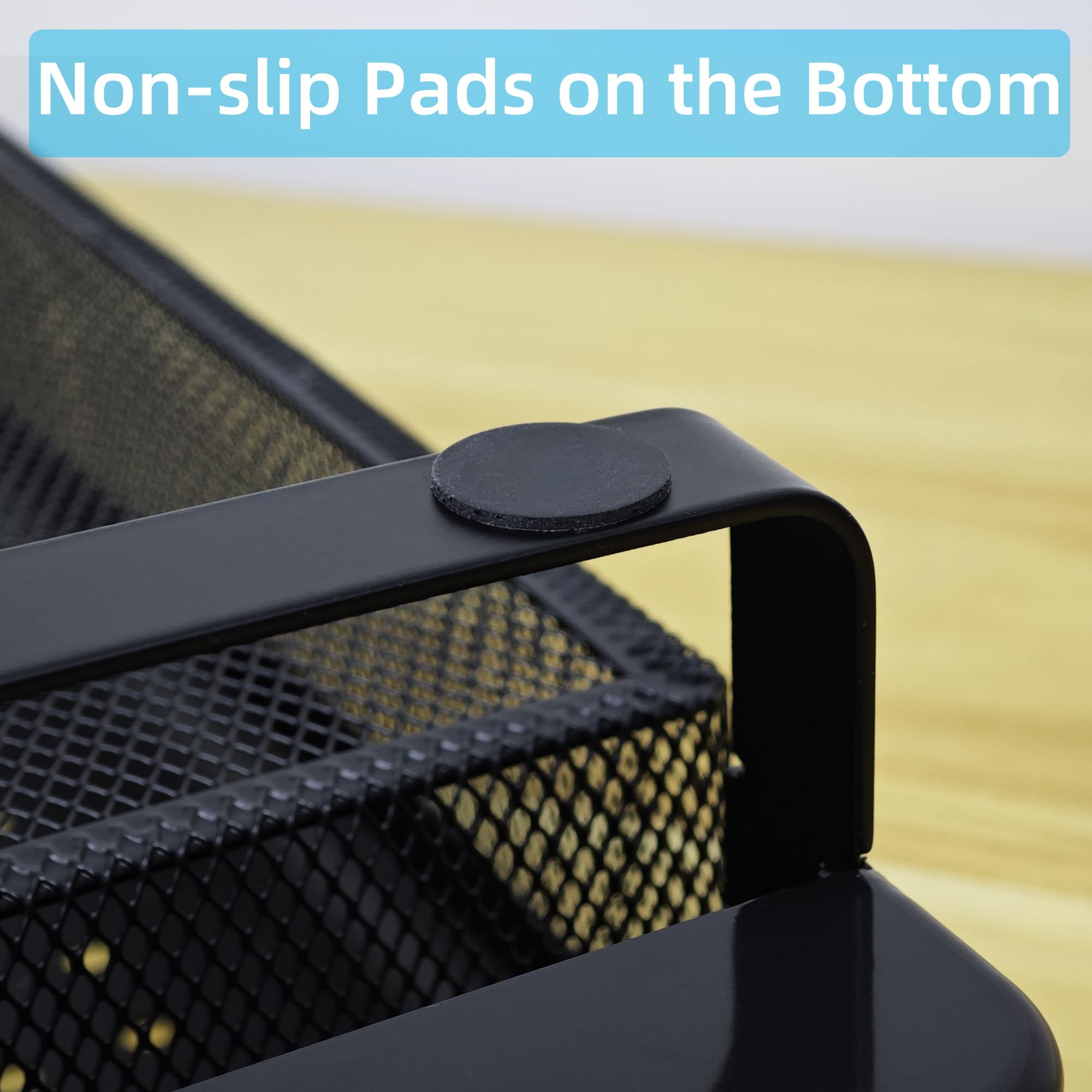 Soporte elevador para monitor, soporte de metal para portátil con almacenamiento, soporte de impresora con cajón ventilado y almacenamiento lateral, organizador de escritorio para monitor, 5