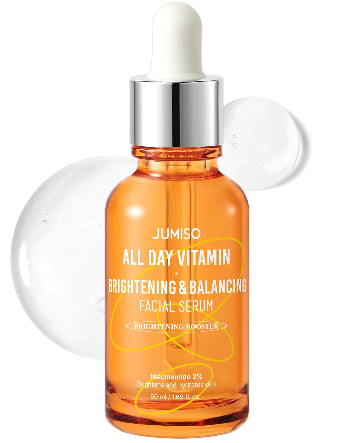 JUMISO All Day Vitamin Balancing Facial Serum - Korean Skincare 86.14% Vitamin Tree Extract 2% Niacinamide Hydrating Glow Face Serum Vegan Dermatologist Tested 1.69 fl oz