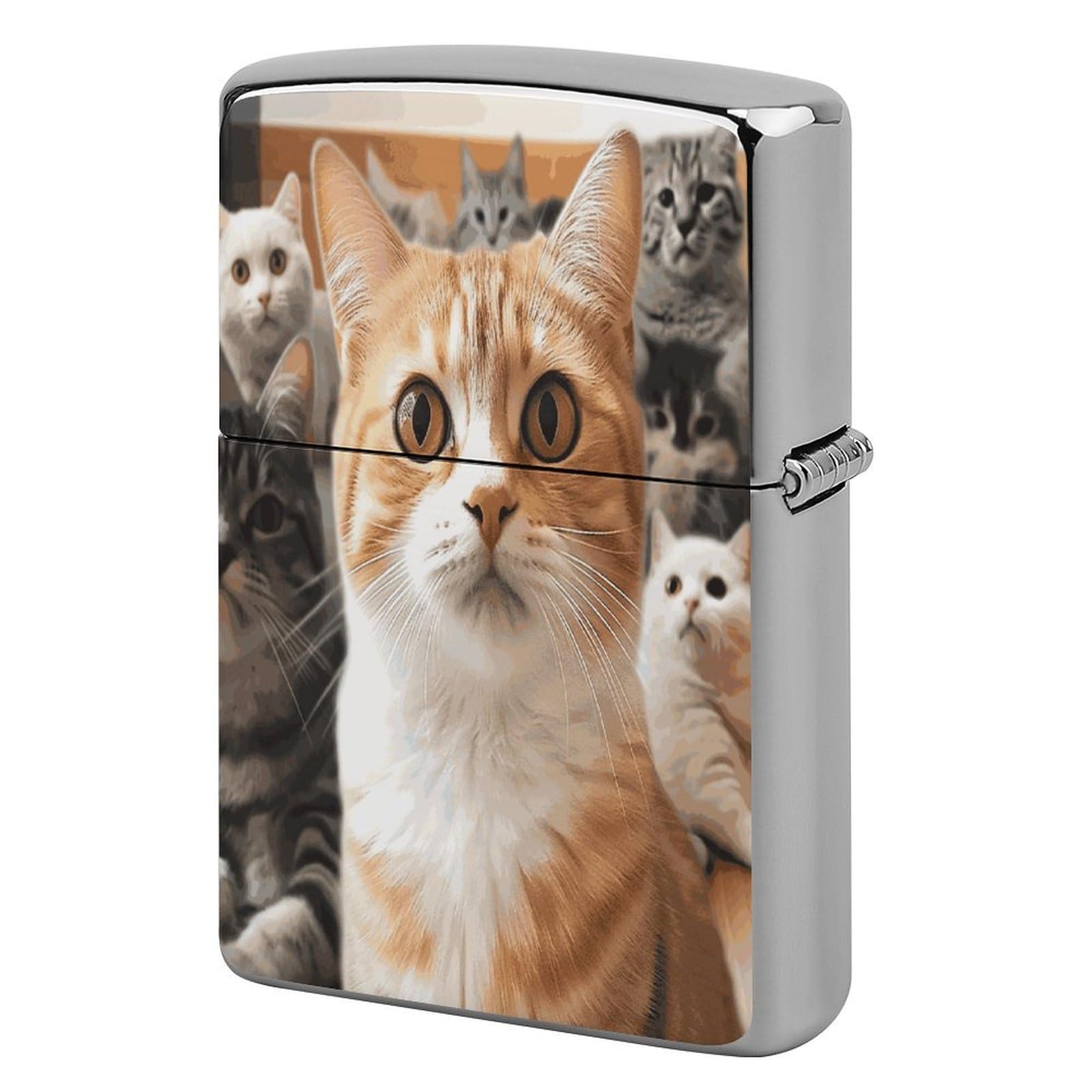 Fekiloot Style Funny Pet Cat Lighter Case Cover Lighter Holder