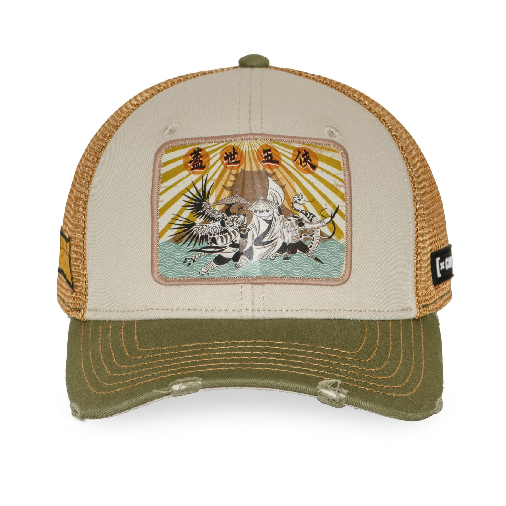 Capslab Casquette Homme & Femme, Casquette Trucker Kung Fu Panda, Ajustable par Snapback