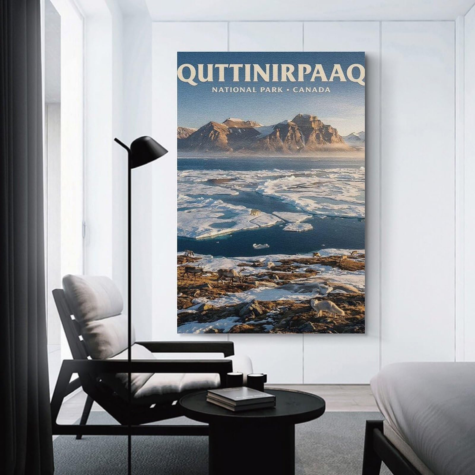 Junmoney Quttinirpaaq National Park Canada Room Decor Wall Art 24x36inch(60x90cm), for Art Walls, Layered Displays Or Homes, Wall Decor Suited to Curated Displays