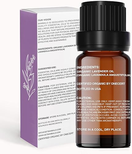 Miniatura 6 de Bambalo Aceite esencial de menta orgánica, 100% puro, certificado por USDA, aceite de aromaterapia, refrescante, remedio natural, 0.3 fl oz