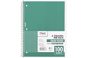 Mead Graph Paper Spiral Notebook: Your Note-Taking Essential