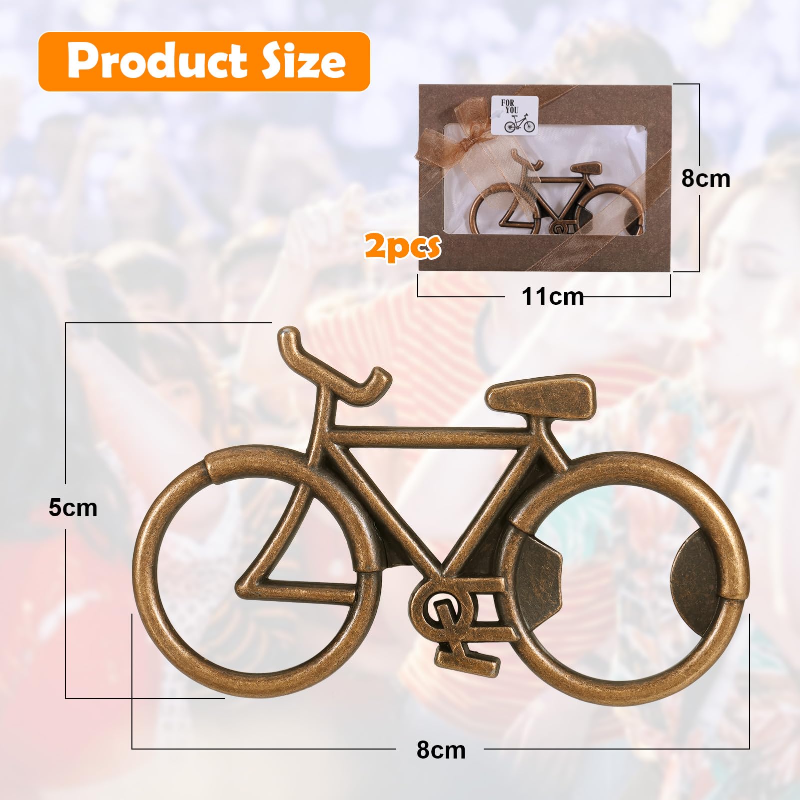 Fahrrad-Bieröffner Aus Zinklegierung - Schlüsselanhänger & Deko - Geschenk Für Radfahrer
