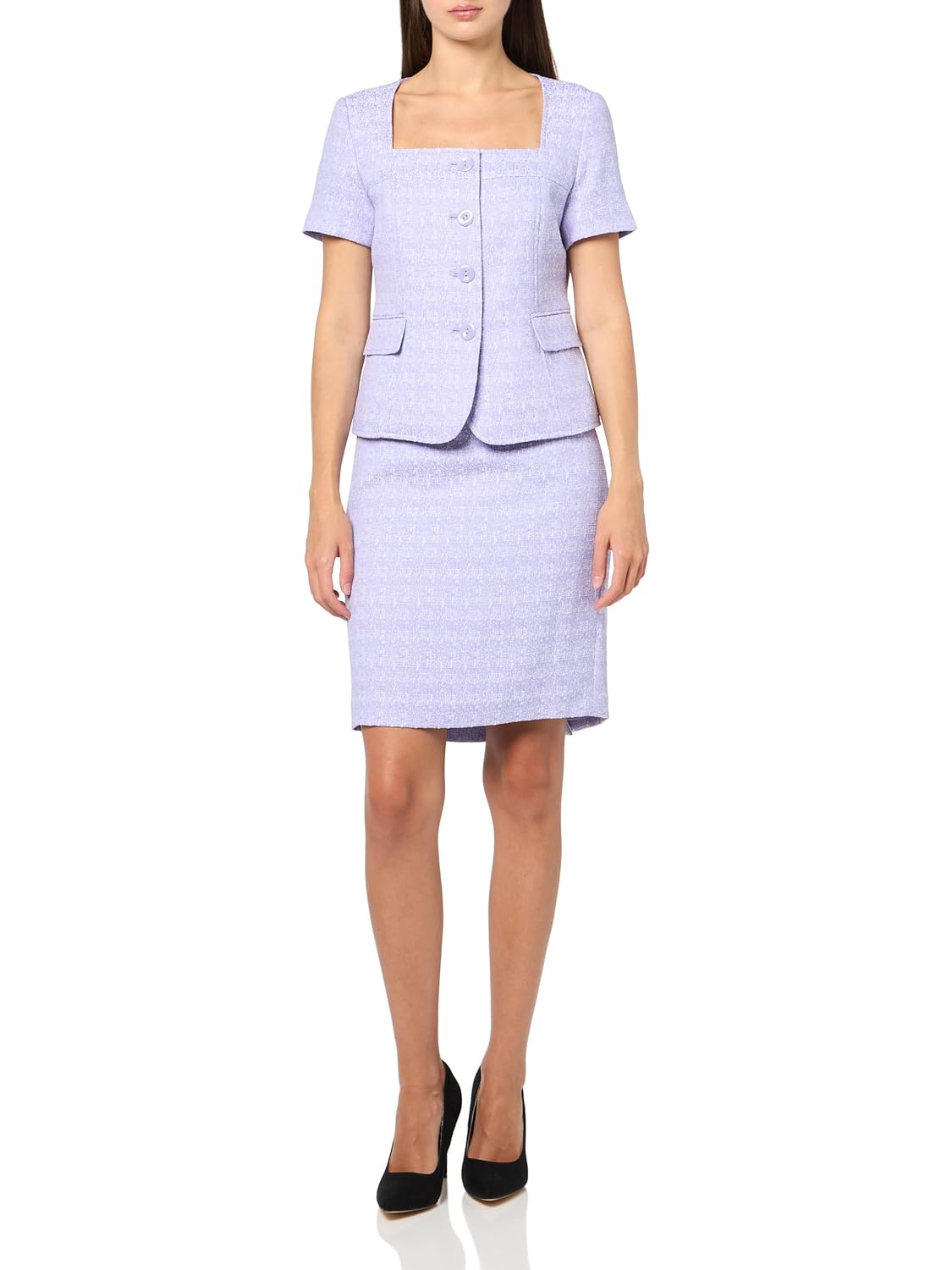 Le Suit Womens Jacket Skirt Suit