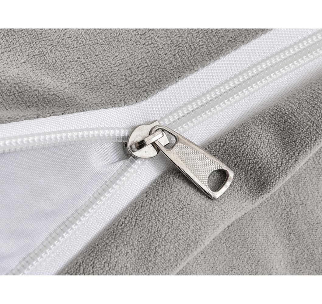 Cuscino per la schiena di lusso per letto e divano, grande cuscino rettangolare a cuneo con tasca, cuscino lombare e testiera, 120 x 50 x 20 cm, blu, ideale per rilassarsi
