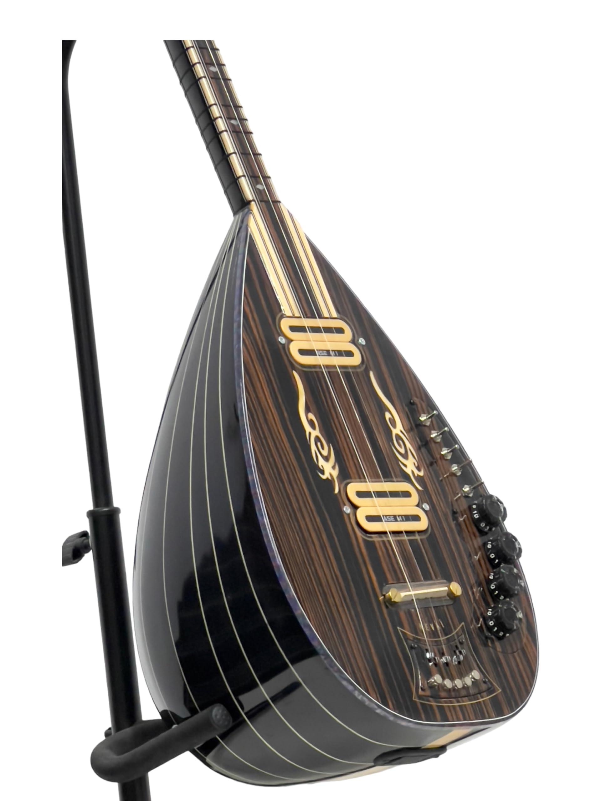 Saz Baglama électrique avec effet phaseur avec sac et mizrap