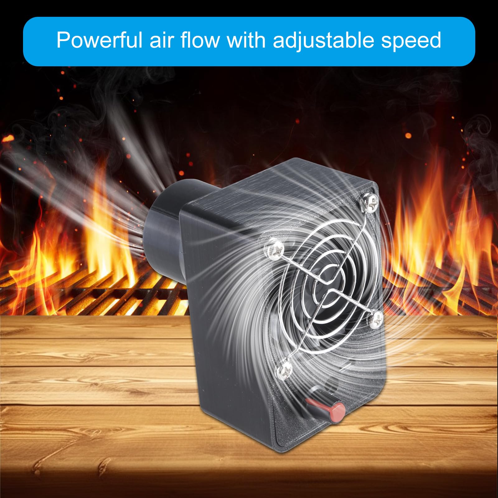Gebläseventilator DC 12 V 5,5 x 2,1 mm einstellbare Geschwindigkeiten Düsengrößen