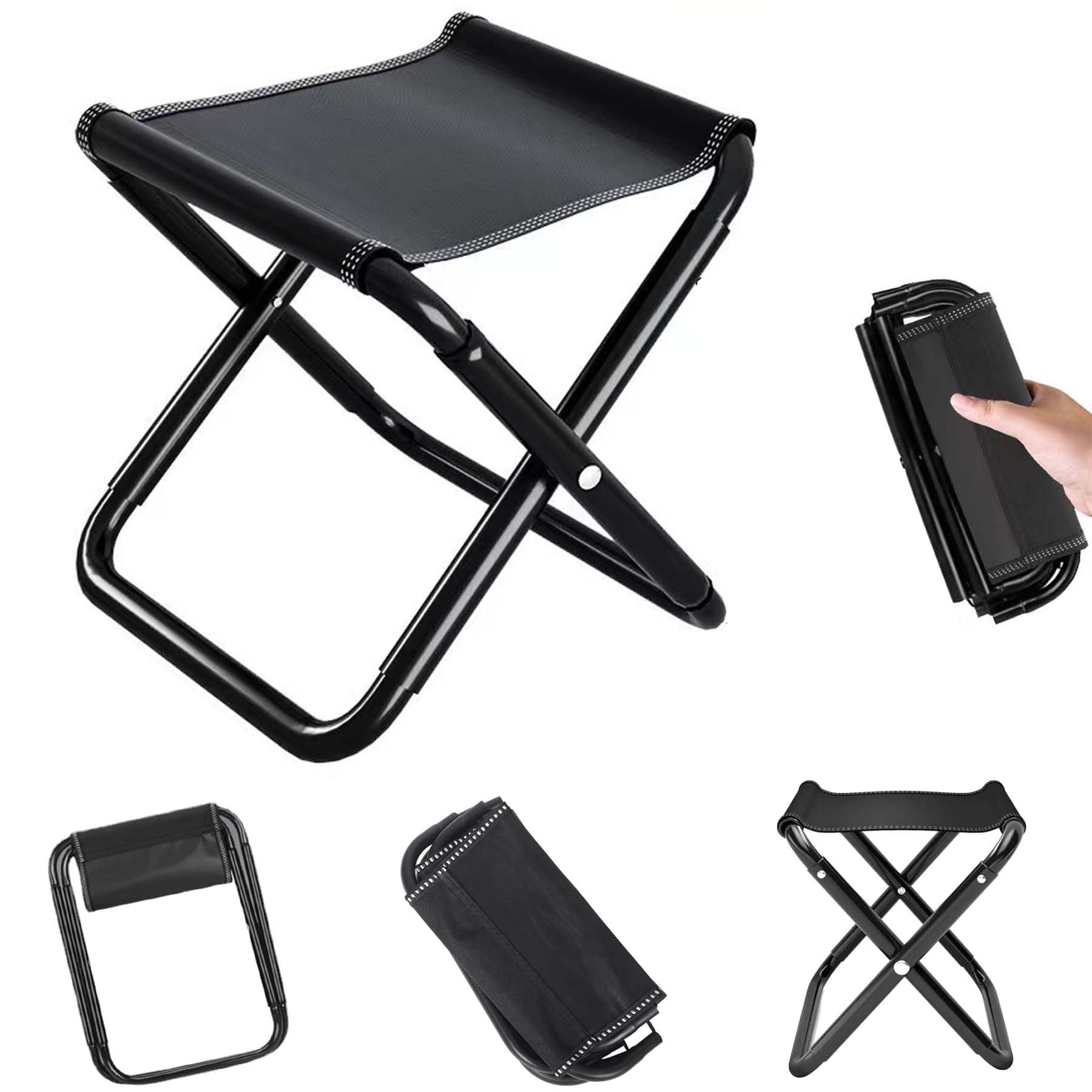 YeahBoom Camping Stool, Portable Folding Stool, Outdoor Folding Stool, Folding Stool for Camping, Portable Folding Chair, for Travel, Fishing, Picnic, Barbecue