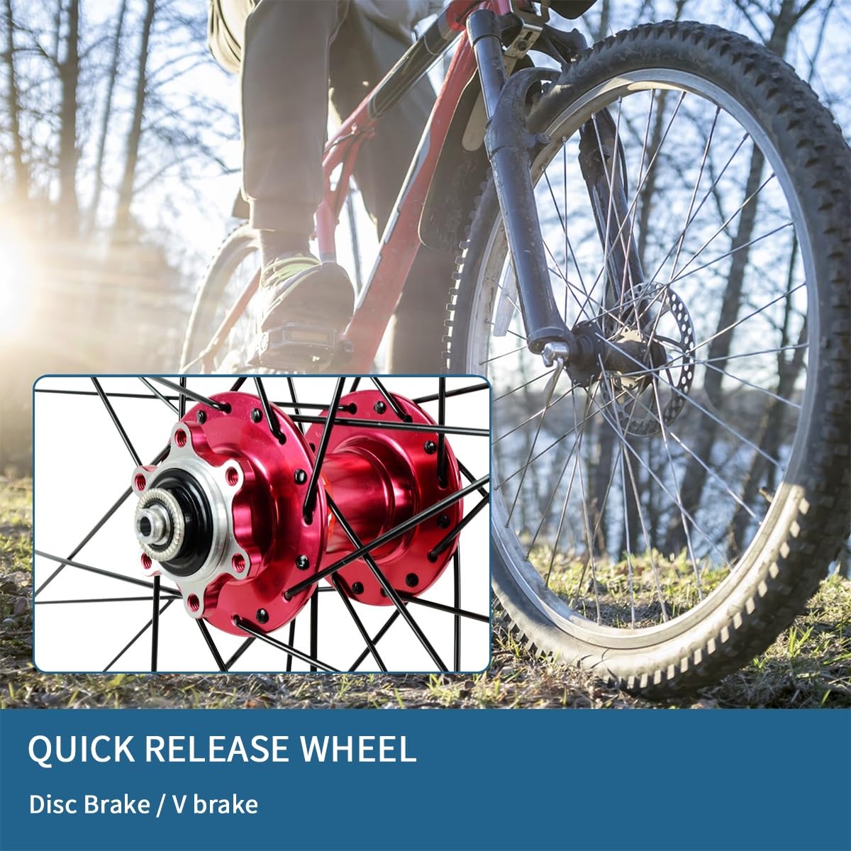 MTB Wheelset 26/27.5/29 Pollici Disco/Freno A Cerchio Ruota Anteriore Della Bicicletta Posteriore 32 Raggi Mountain Bike Cerchi 7 8 9 10 11 12 Velocità Cassette QR Hub