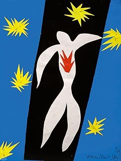 Get Custom Art - Henri Matisse, The Fall of Icarus - Poster Print, Famous Paintings Wall Art Décor (18x24 inch)