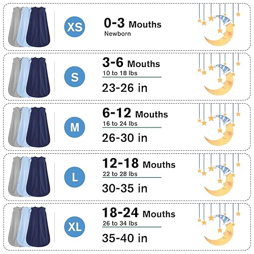 Miniatura 5 de BSTOPPT Saco de dormir de microforro polar para bebé de 12 a 18 meses para todas las estaciones, saco de dormir para bebé con cremallera de 2 vías,