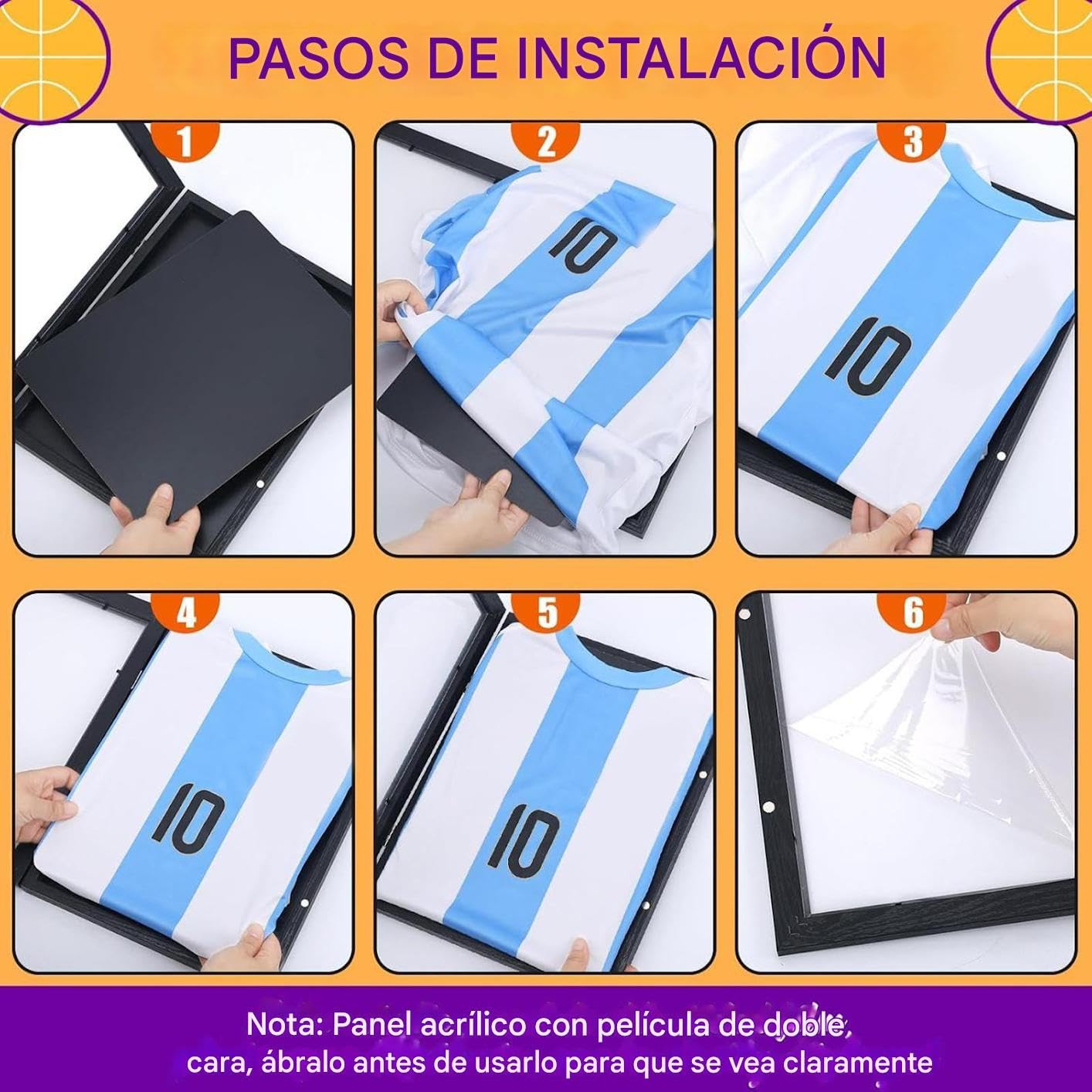 Vitrina para Camisetas Deportivas,Marco para Camisetas De Fútbol - Caja De Almacenamiento A Prueba De Polvo para Aficionados Jugadores Coleccionistas Béisbol Fútbol Hockey