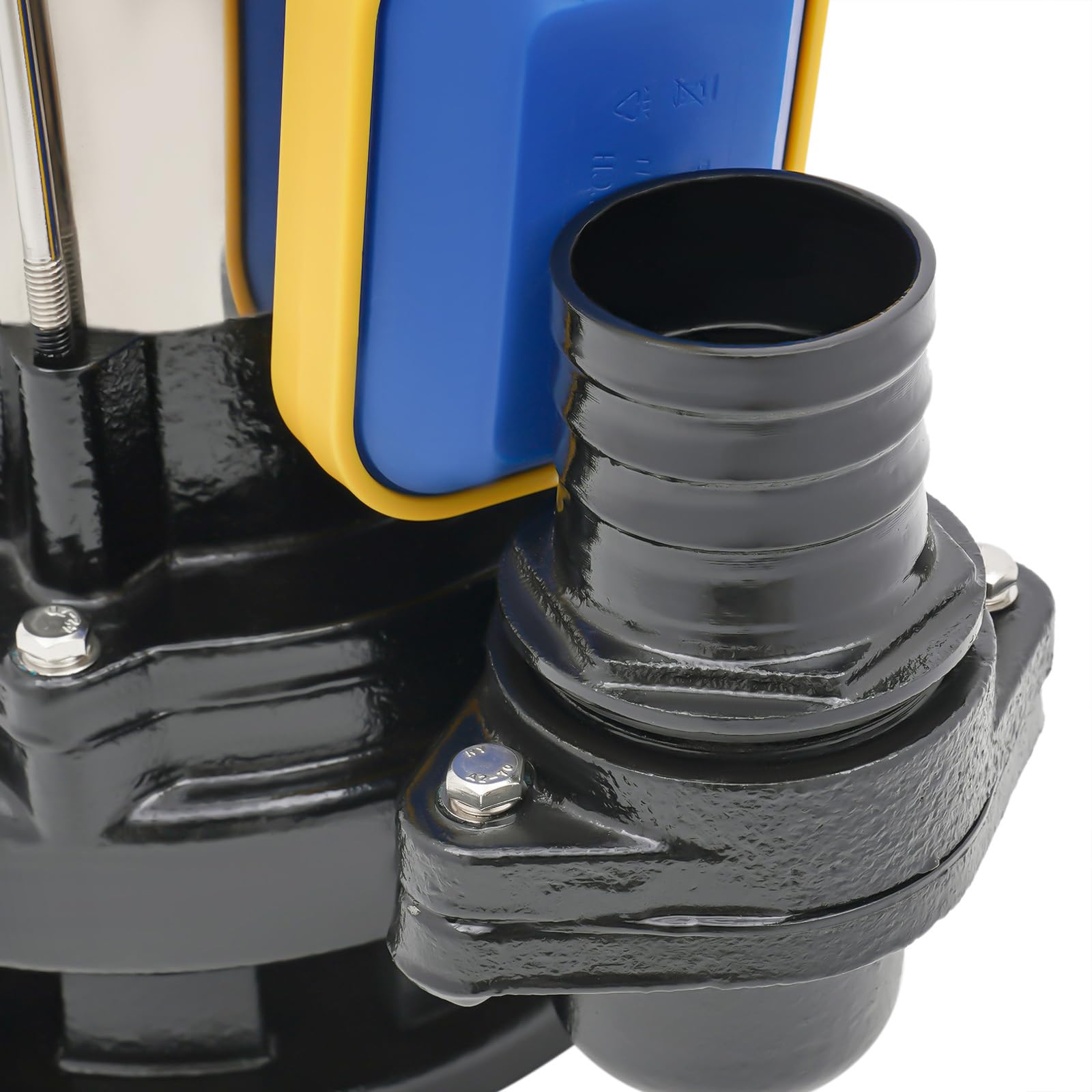 Pompa per acqua sporca - 1500 W, 36000 L/H, pompa immersione, con interruttore a galleggiante, in acciaio inox, pompa per feci con interruttore a galleggiante, facile da usare