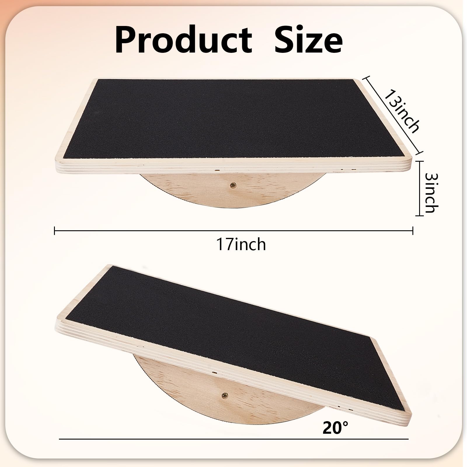 Balance Board In Legno - Tavola Di Equilibrio Per Allenamento E Fisioterapia