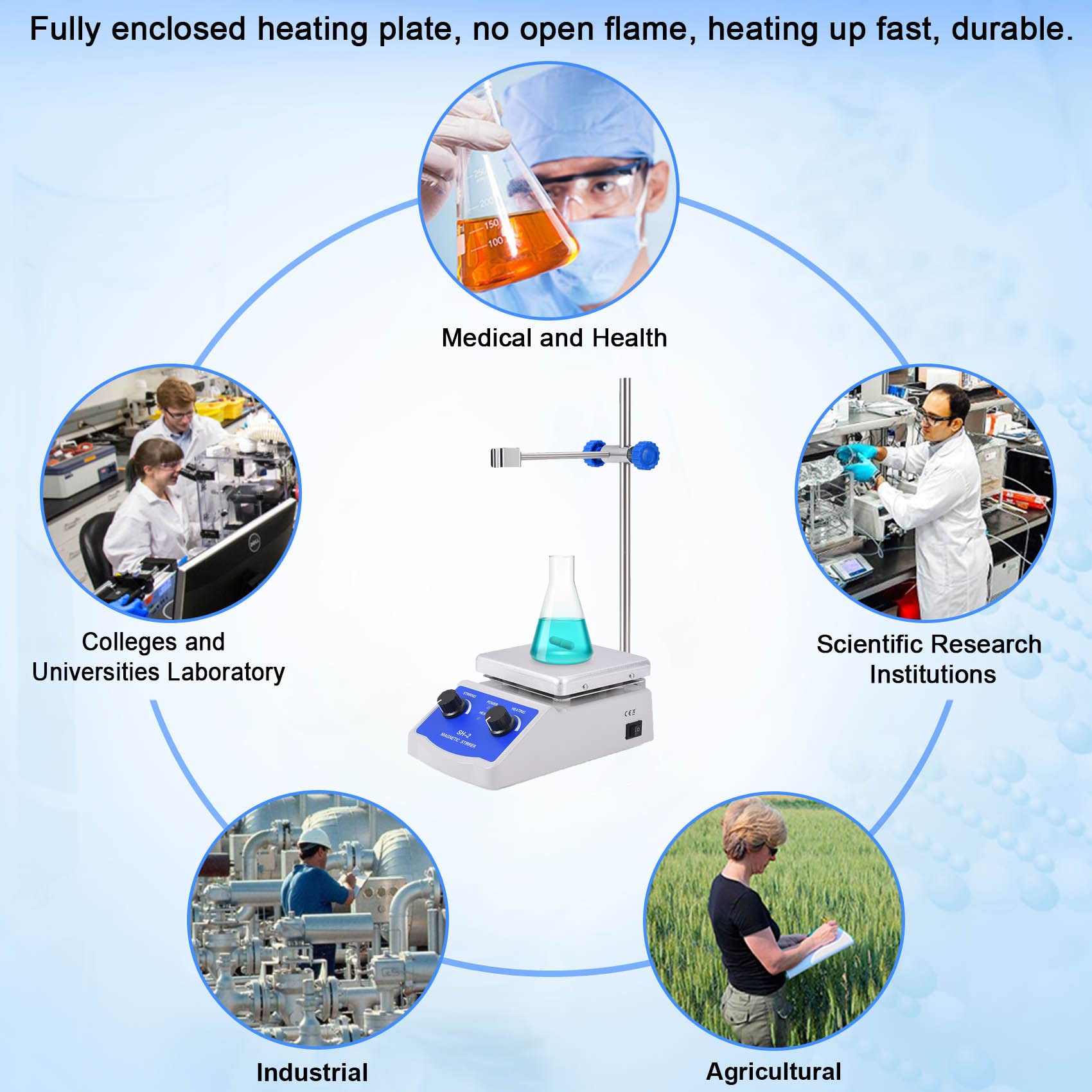 Buy Slendor Stirrer Hot Plate Mixer 1000ml Stirring Capacity 5