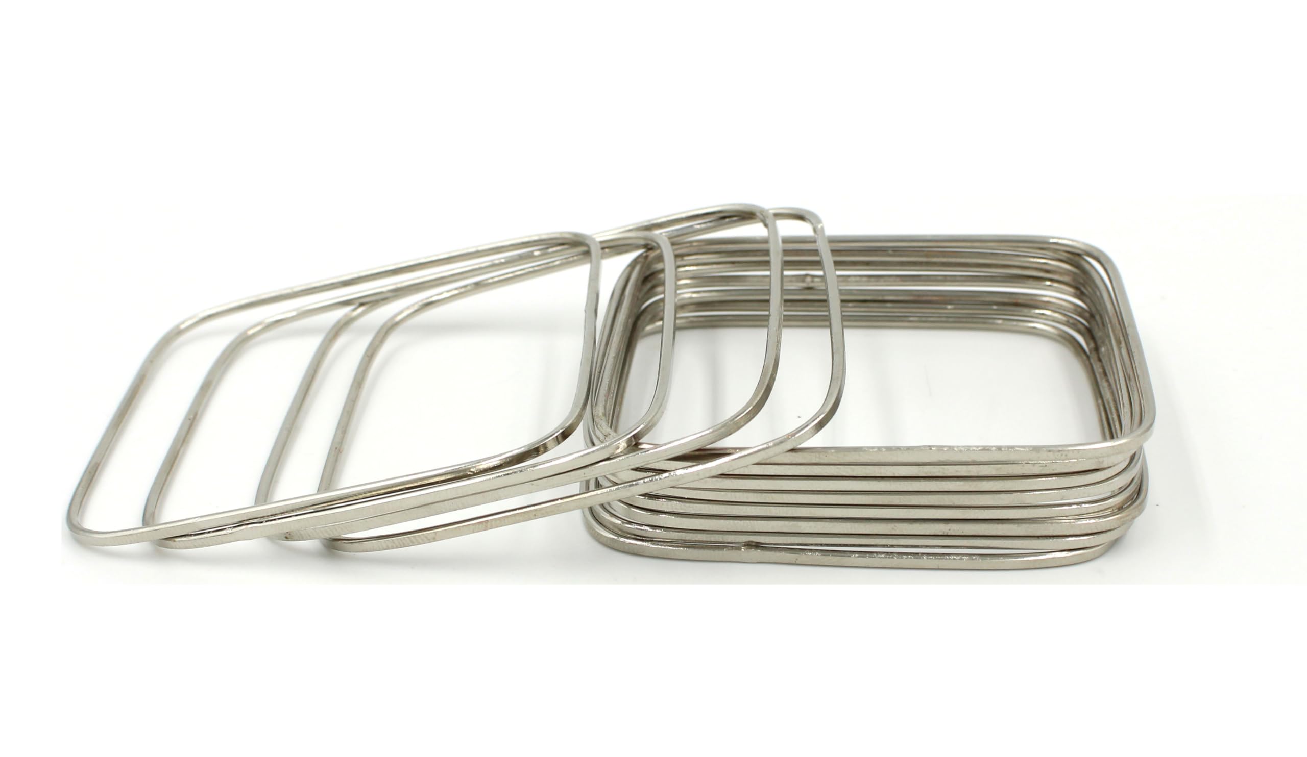 GURJARI JEWELLERS Traditional Oxidised silver Plated Plain SQUARE Bangles (Party & Functions) for Women and Girls- (Set of 12 Bangles) (2.4) (B0CW3DVRXY) Amazon Price History, Amazon Price Tracker