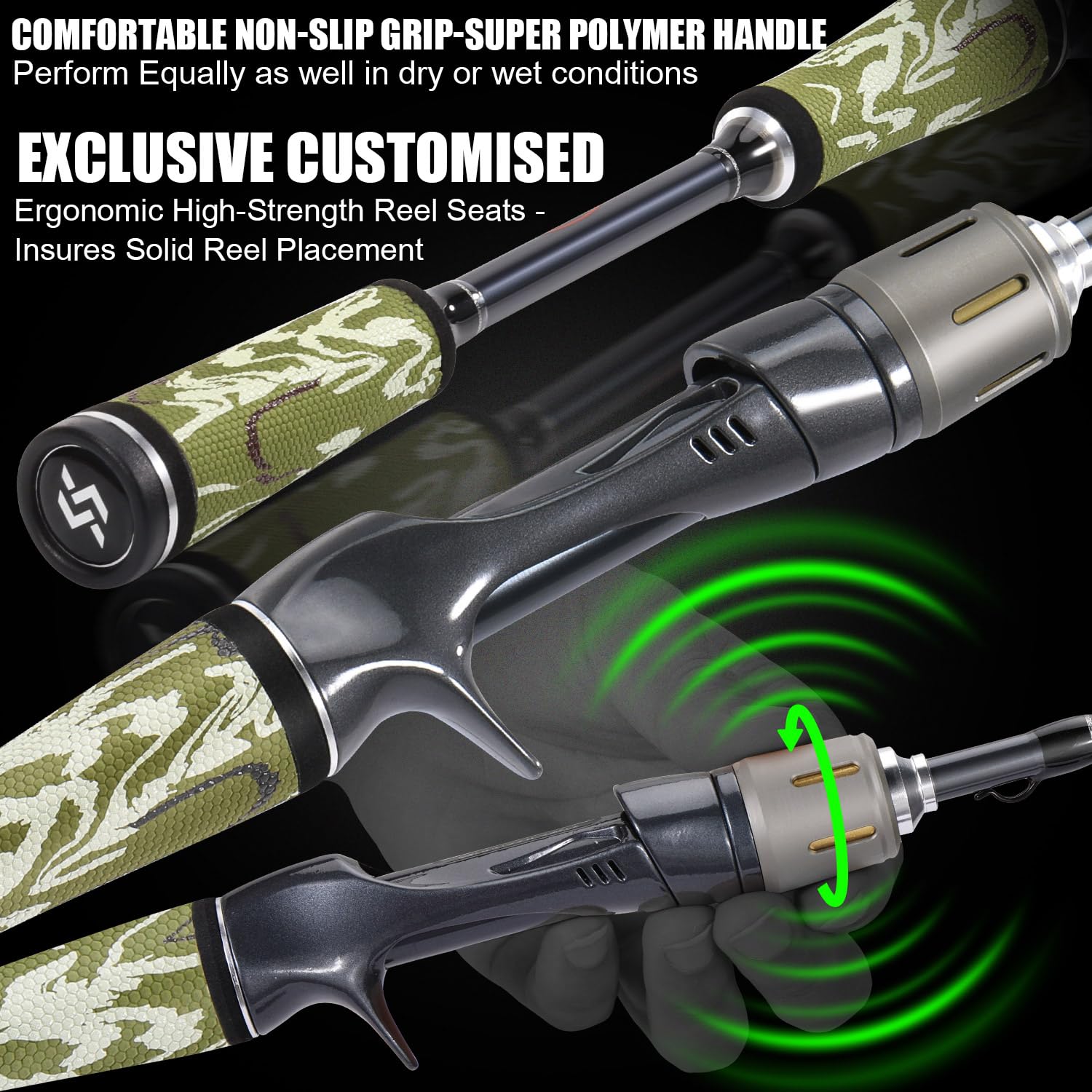 Sougayilang Fishing Rod Sougayilang Voidflare Baitcast Fishing Combo - Low Profile Reel & IM6 Graphite Rod, Stainless Steel Guides Ceramic Guide Rods Sougayilang Fishing Rod Sougayilang Voidflare Baitcast Fishing Combo - Low Profile Reel & IM6 Graphite Rod, Stainless Steel Guides Ceramic Guide Rods