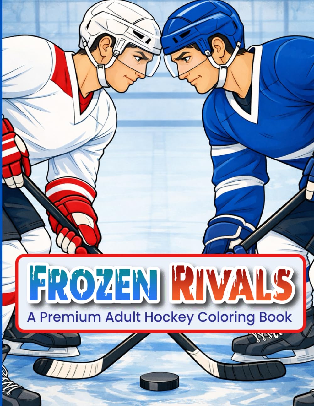 Frozen Rivals: A Premium Adult Hockey Coloring Book