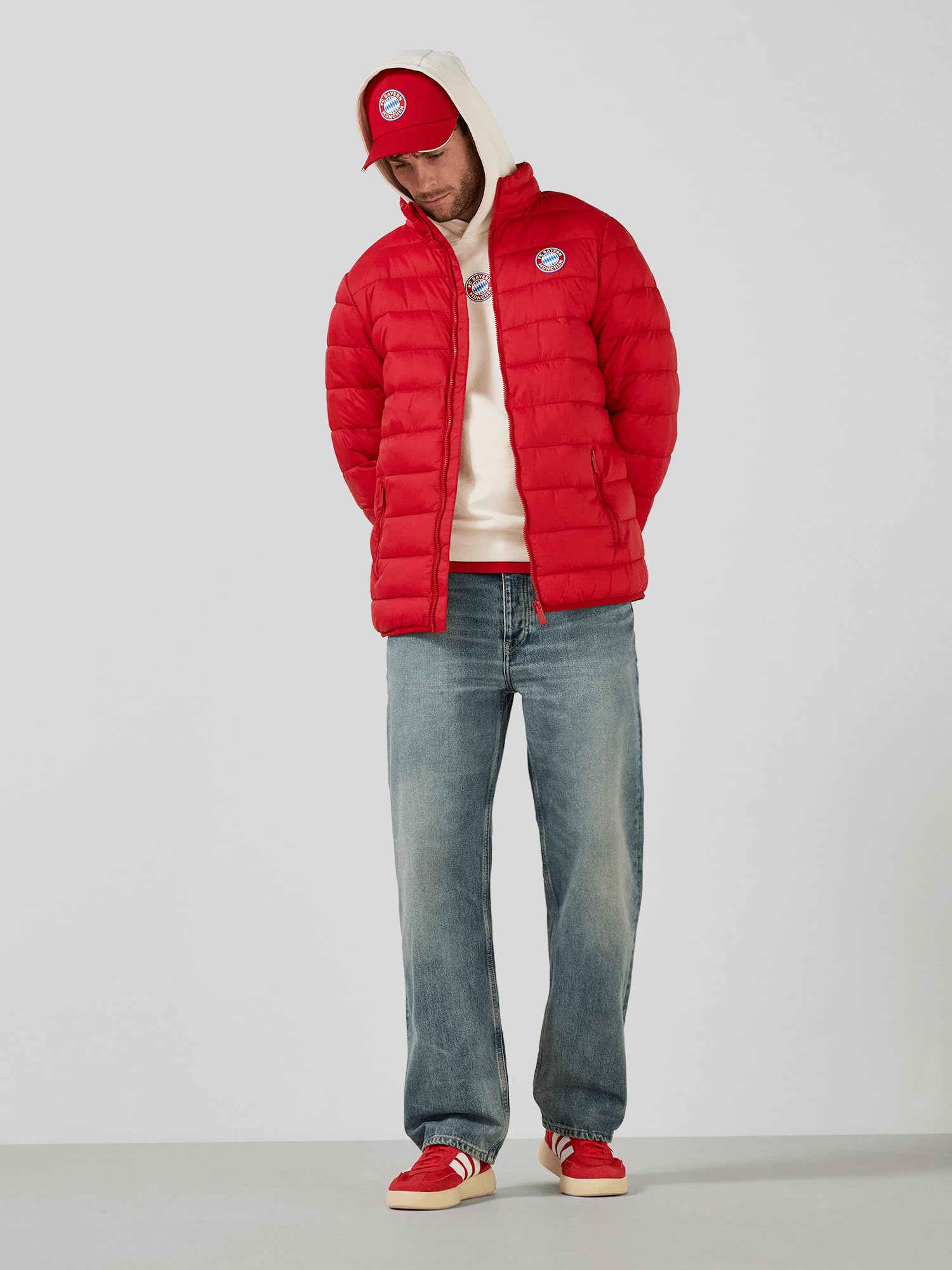 FC Bayern München | Steppjacke Essentials | Herren | Rot