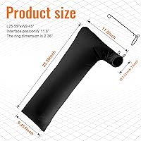 Vista 4 de Bolsa colectora de polvo para sierra de mesa compatible con Bosch/Dewalt/Ryobi/Craftsman/RIGID/Metabo/Kobalt/Skilsaw/Delta