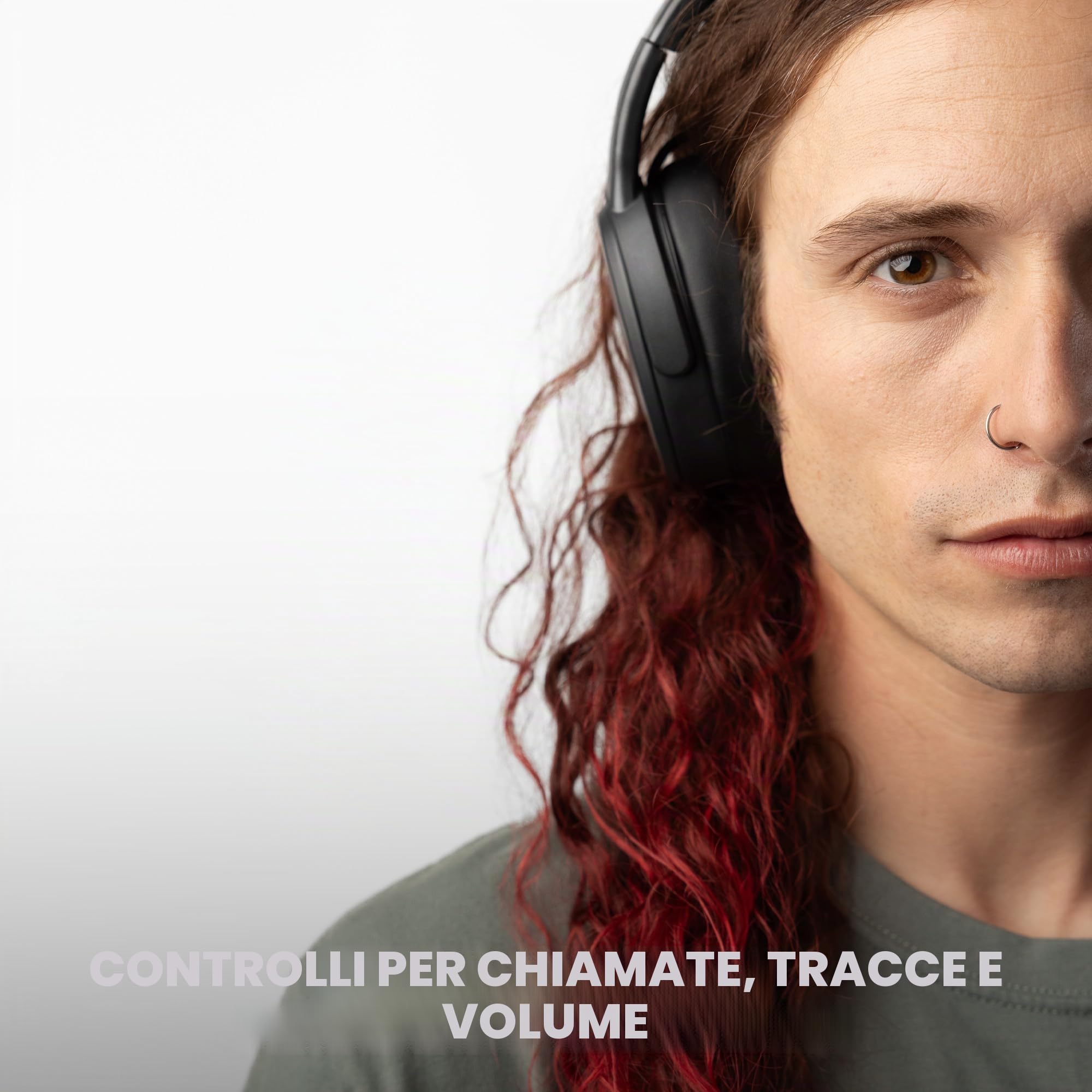 Skullcandy Crusher Bluetooth Wireless Over-Ear Cuffie con Microfono Integrato, Isolamento Acustico, Memory Foam, Stereo Haptic Bass Regolabile e Coinvolgente, Ricarica Rapida, 40h Autonomia, Nero