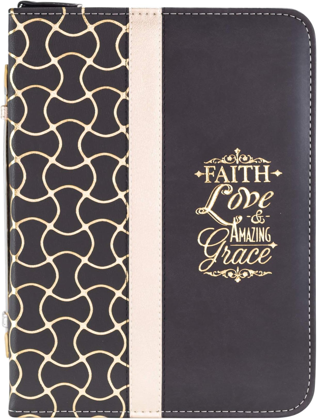 Divinity BoutiqueBible Business Report Cover (25723), Black and Gold Tone, 11 x 8