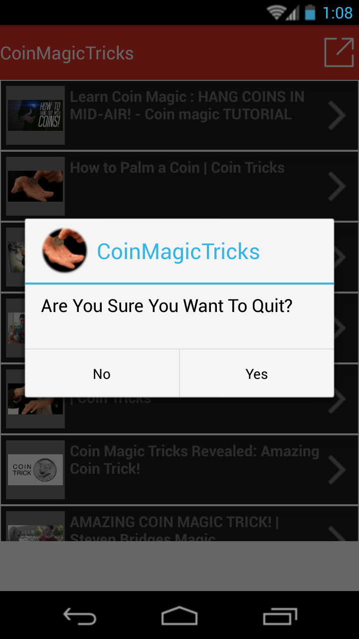 Coin Magic Trick App on Amazon Appstore