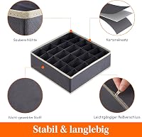 Lifewit 4 darabos fiók szervező 24 rekeszes ruhatárolás szürke 4