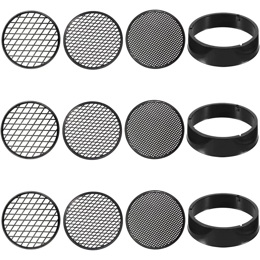 qimoi 3Pack Sifting Pan Outdoor Gold Panning Soil Sifter Garden Sieve Mesh Garden Mini Sifting Pan Soil Sand Sieve for Outdoor