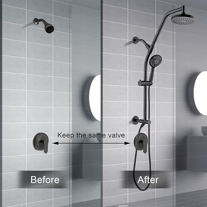 Combo de Ducha Lluvia BRIGHT SHOWERS con Cabezal de Mano Alta Presión en Bronce miniatura 8