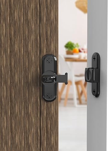 Miniatura 2 de Cerradura de puerta de granero, cerradura de puerta de 90180 grados, cerradura de puerta de aleación de zinc, cerradura de puerta corredera de