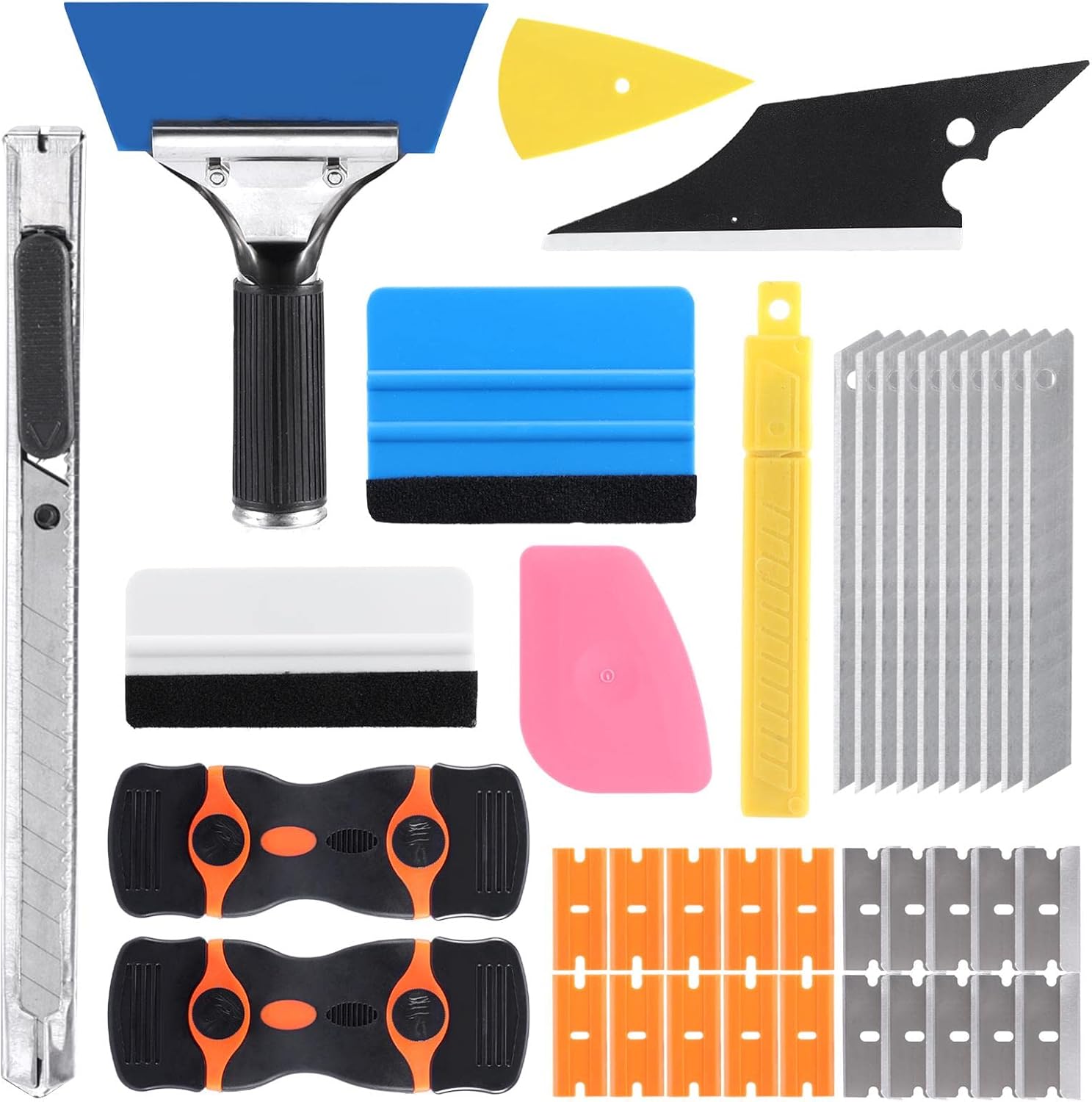 EMVANV Vinyl Wrap Tool Window Tint Kit 39 Pieces, Window