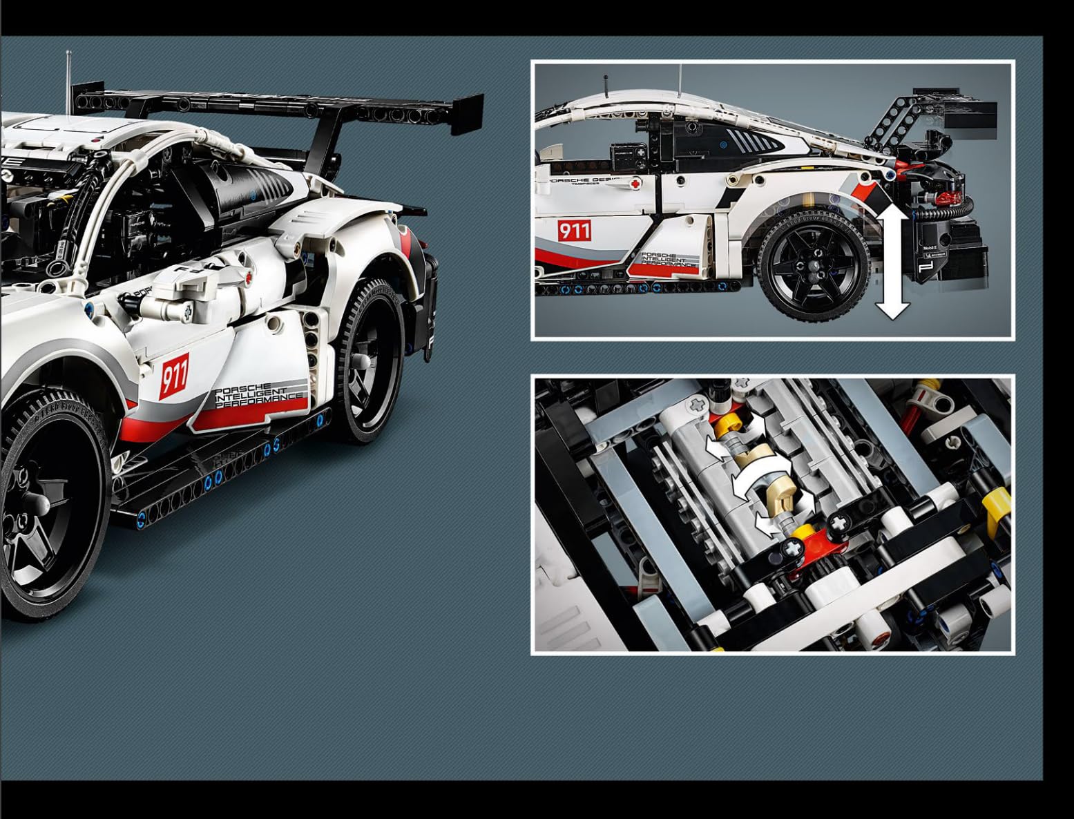 Amazon.com: LEGO 樂高Technic Porsche 911 RSR 42096(1580 件) : 玩具