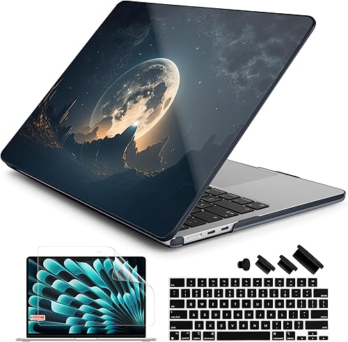 Miniatura 92 de Batianda Funda prémium para MacBook Air de 15 pulgadas 2025 M4 2024 2023 con chip M3 M2 modelo A3241/A3114/A2941, carcasa rígida diseñada