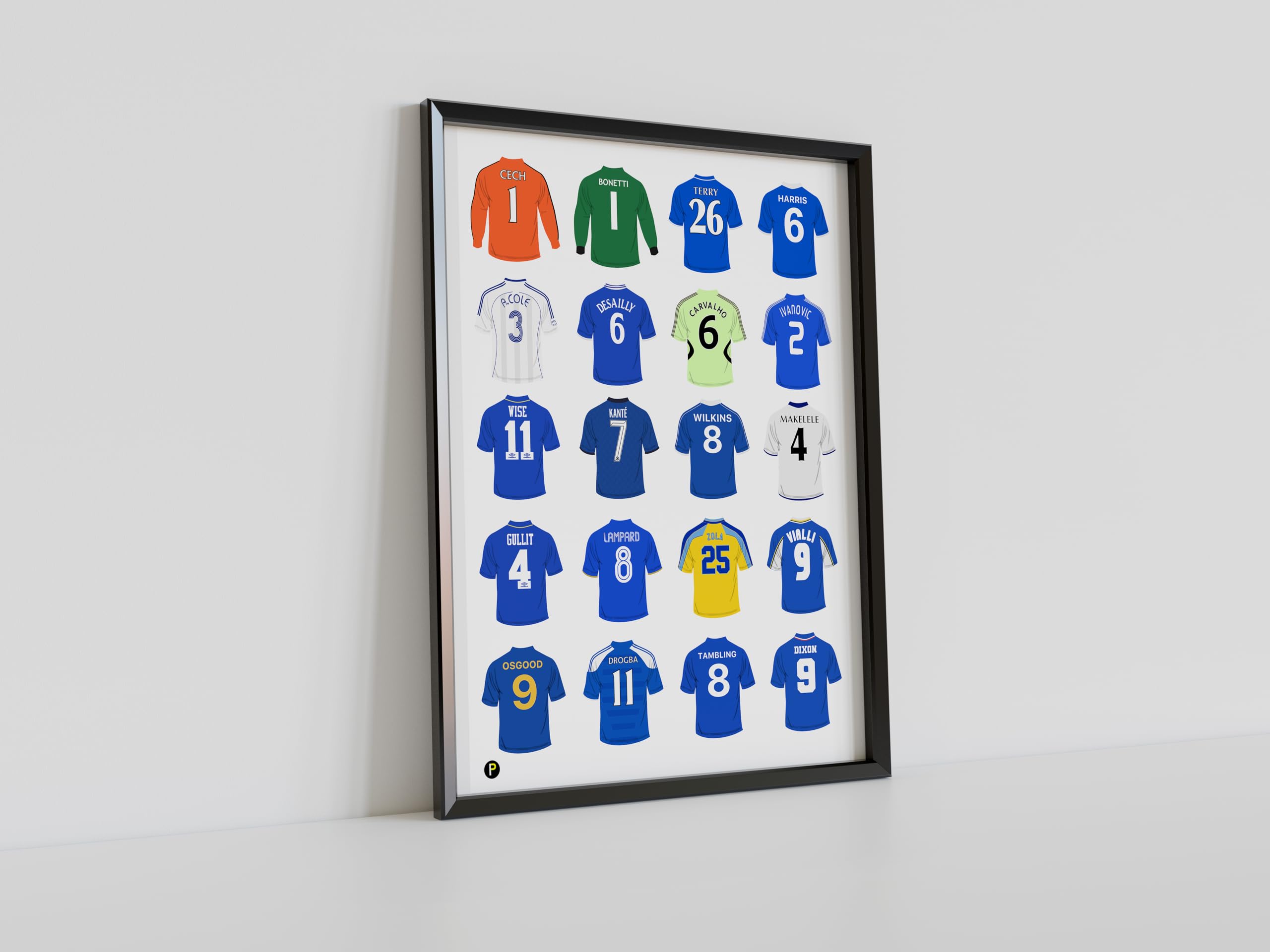 Pennodraws Original Art Print - Chelsea Legends Shirt Print