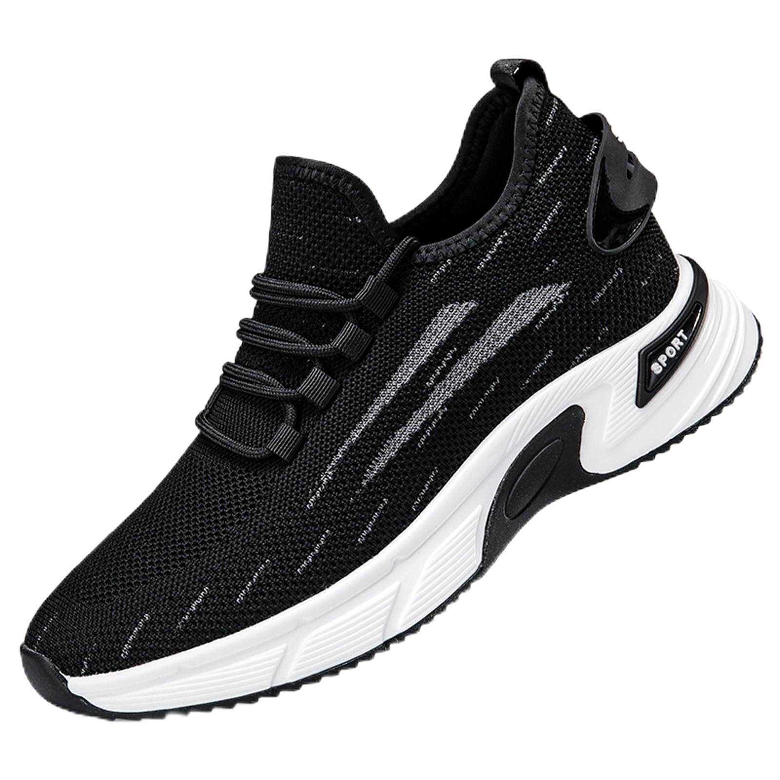 Elevator Shoes - Zapatillas de deporte para hombre, 10 cm, invisibles, de malla, transpirables, ligeras, cómodas, informales, para correr, correr, primavera, verano, Elevatorshoes
